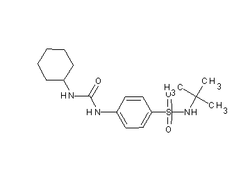 N-(tert-butyl)-4-{[(cyclohexylamino)carbonyl]amino}benzenesulfonamide