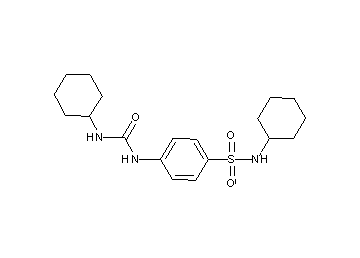 N-cyclohexyl-4-{[(cyclohexylamino)carbonyl]amino}benzenesulfonamide - Click Image to Close