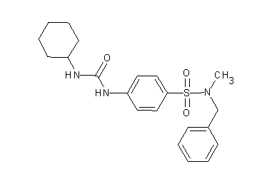 N-benzyl-4-{[(cyclohexylamino)carbonyl]amino}-N-methylbenzenesulfonamide - Click Image to Close