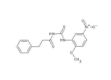 N-{[(2-methoxy-5-nitrophenyl)amino]carbonothioyl}-3-phenylpropanamide