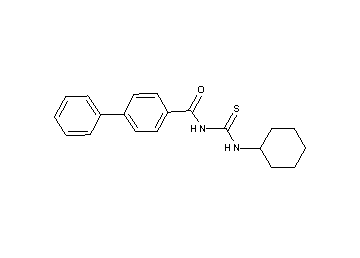 N-[(cyclohexylamino)carbonothioyl]-4-biphenylcarboxamide - Click Image to Close