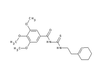 N-({[2-(1-cyclohexen-1-yl)ethyl]amino}carbonothioyl)-3,4,5-trimethoxybenzamide