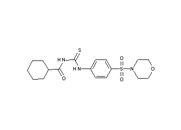N-({[4-(4-morpholinylsulfonyl)phenyl]amino}carbonothioyl)cyclohexanecarboxamide