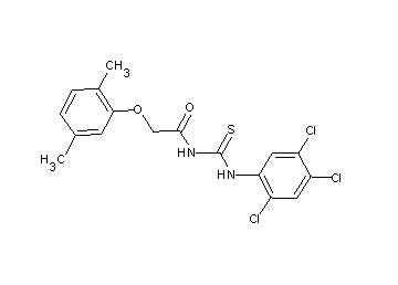 2-(2,5-dimethylphenoxy)-N-{[(2,4,5-trichlorophenyl)amino]carbonothioyl}acetamide