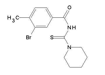 3-bromo-4-methyl-N-(1-piperidinylcarbonothioyl)benzamide - Click Image to Close
