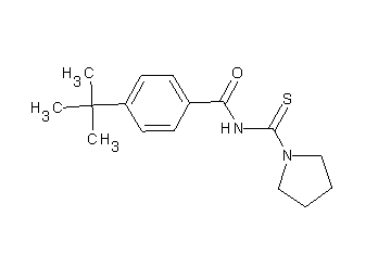 4-tert-butyl-N-(1-pyrrolidinylcarbonothioyl)benzamide - Click Image to Close