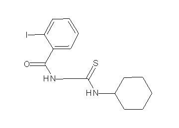 N-[(cyclohexylamino)carbonothioyl]-2-iodobenzamide - Click Image to Close