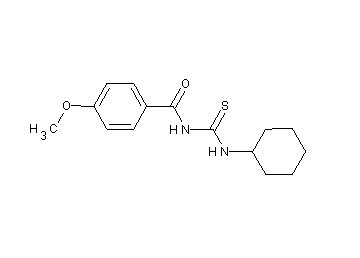 N-[(cyclohexylamino)carbonothioyl]-4-methoxybenzamide