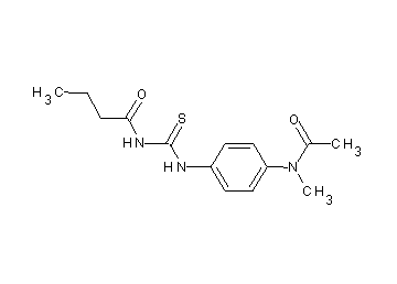 N-[({4-[acetyl(methyl)amino]phenyl}amino)carbonothioyl]butanamide