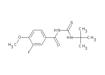 N-[(tert-butylamino)carbonothioyl]-3-iodo-4-methoxybenzamide