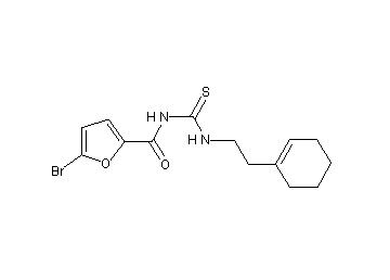 5-bromo-N-({[2-(1-cyclohexen-1-yl)ethyl]amino}carbonothioyl)-2-furamide - Click Image to Close