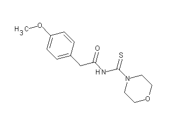 2-(4-methoxyphenyl)-N-(4-morpholinylcarbonothioyl)acetamide
