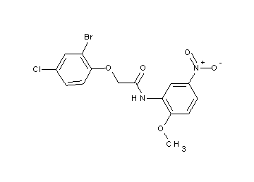 2-(2-bromo-4-chlorophenoxy)-N-(2-methoxy-5-nitrophenyl)acetamide - Click Image to Close