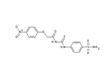 N-({[4-(aminosulfonyl)phenyl]amino}carbonothioyl)-2-(4-nitrophenoxy)acetamide