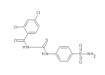 N-({[4-(aminosulfonyl)phenyl]amino}carbonothioyl)-2,4-dichlorobenzamide