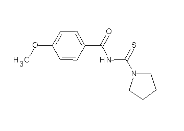 4-methoxy-N-(1-pyrrolidinylcarbonothioyl)benzamide - Click Image to Close