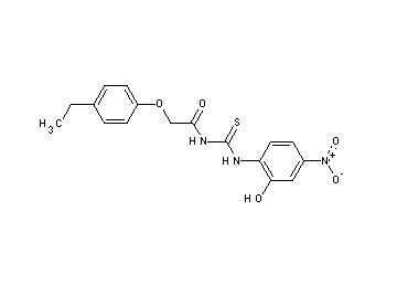 2-(4-ethylphenoxy)-N-{[(2-hydroxy-4-nitrophenyl)amino]carbonothioyl}acetamide - Click Image to Close