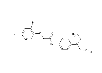 2-(2-bromo-4-chlorophenoxy)-N-[4-(diethylamino)phenyl]acetamide