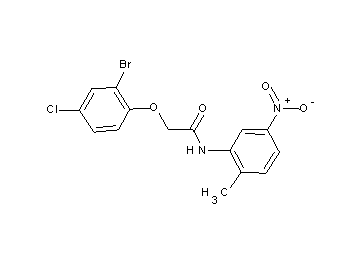 2-(2-bromo-4-chlorophenoxy)-N-(2-methyl-5-nitrophenyl)acetamide