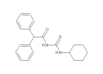 N-[(cyclohexylamino)carbonothioyl]-2,2-diphenylacetamide