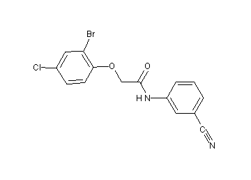 2-(2-bromo-4-chlorophenoxy)-N-(3-cyanophenyl)acetamide