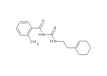 N-({[2-(1-cyclohexen-1-yl)ethyl]amino}carbonothioyl)-2-methylbenzamide - Click Image to Close