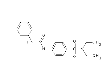 4-[(anilinocarbonyl)amino]-N,N-diethylbenzenesulfonamide