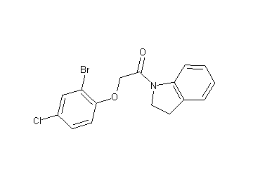 1-[(2-bromo-4-chlorophenoxy)acetyl]indoline