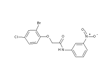 2-(2-bromo-4-chlorophenoxy)-N-(3-nitrophenyl)acetamide