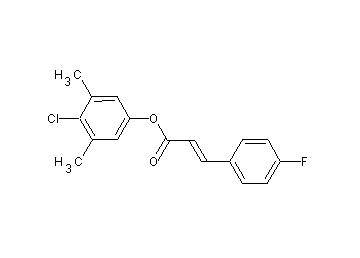 4-chloro-3,5-dimethylphenyl 3-(4-fluorophenyl)acrylate - Click Image to Close