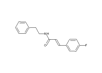 3-(4-fluorophenyl)-N-(2-phenylethyl)acrylamide