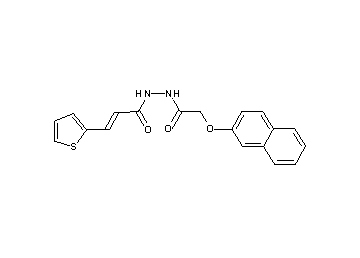 N'-[(2-naphthyloxy)acetyl]-3-(2-thienyl)acrylohydrazide