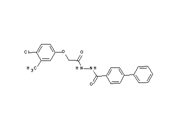 N'-[2-(4-chloro-3-methylphenoxy)acetyl]-4-biphenylcarbohydrazide - Click Image to Close