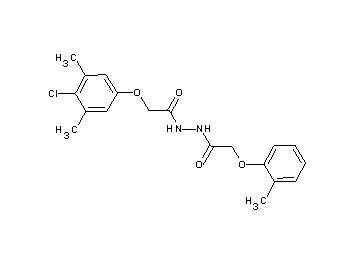 2-(4-chloro-3,5-dimethylphenoxy)-N'-[(2-methylphenoxy)acetyl]acetohydrazide