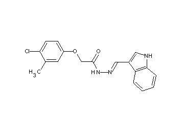 2-(4-chloro-3-methylphenoxy)-N'-(1H-indol-3-ylmethylene)acetohydrazide