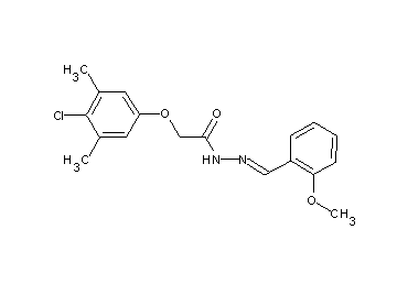 2-(4-chloro-3,5-dimethylphenoxy)-N'-(2-methoxybenzylidene)acetohydrazide