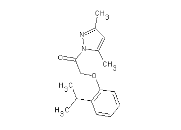 1-[(2-isopropylphenoxy)acetyl]-3,5-dimethyl-1H-pyrazole - Click Image to Close