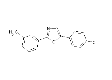 2-(4-chlorophenyl)-5-(3-methylphenyl)-1,3,4-oxadiazole