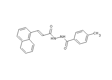 4-methyl-N'-[3-(1-naphthyl)acryloyl]benzohydrazide - Click Image to Close