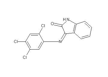 3-[(2,4,5-trichlorophenyl)imino]-1,3-dihydro-2H-indol-2-one