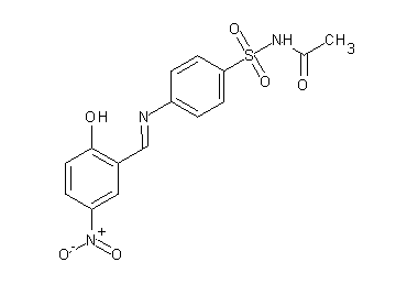 N-({4-[(2-hydroxy-5-nitrobenzylidene)amino]phenyl}sulfonyl)acetamide - Click Image to Close