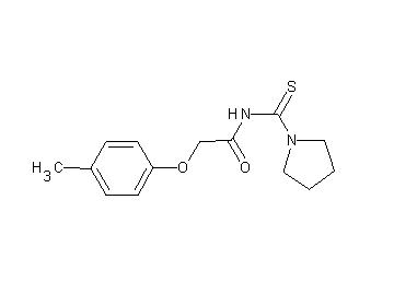 2-(4-methylphenoxy)-N-(1-pyrrolidinylcarbonothioyl)acetamide