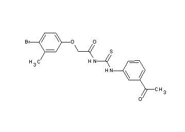 N-{[(3-acetylphenyl)amino]carbonothioyl}-2-(4-bromo-3-methylphenoxy)acetamide