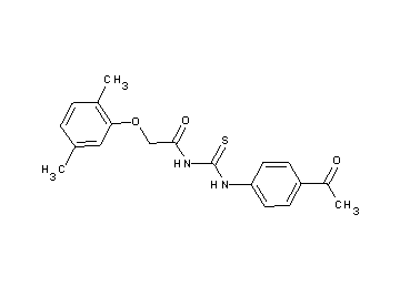 N-{[(4-acetylphenyl)amino]carbonothioyl}-2-(2,5-dimethylphenoxy)acetamide - Click Image to Close
