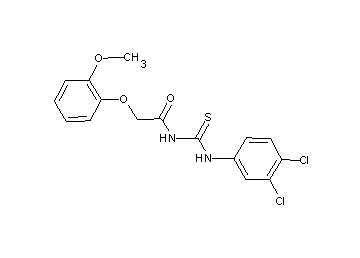 N-{[(3,4-dichlorophenyl)amino]carbonothioyl}-2-(2-methoxyphenoxy)acetamide