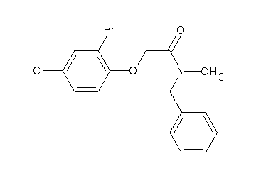 N-benzyl-2-(2-bromo-4-chlorophenoxy)-N-methylacetamide