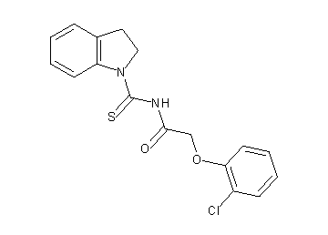 2-(2-chlorophenoxy)-N-(2,3-dihydro-1H-indol-1-ylcarbonothioyl)acetamide - Click Image to Close