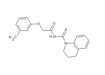 N-(3,4-dihydro-1(2H)-quinolinylcarbonothioyl)-2-(3-methylphenoxy)acetamide