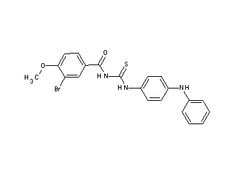 N-{[(4-anilinophenyl)amino]carbonothioyl}-3-bromo-4-methoxybenzamide - Click Image to Close