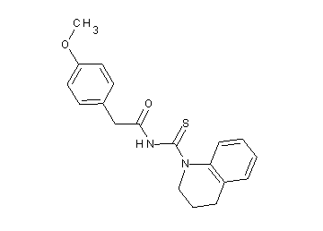 N-(3,4-dihydro-1(2H)-quinolinylcarbonothioyl)-2-(4-methoxyphenyl)acetamide